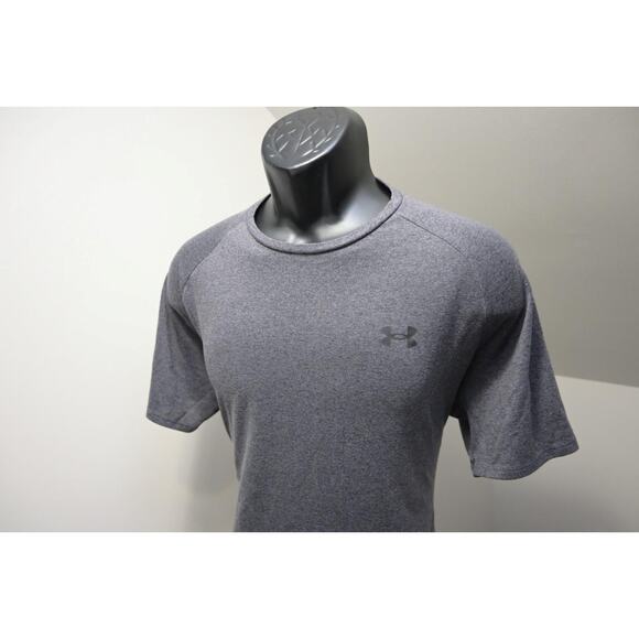 Under Armour Gym Shirt The Tech Tee Performance Gray Athletic Mens Size Large - Picture 2 of 6